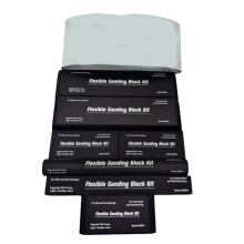 Sanding Block Kit of 7 with Sandpaper Sheet,Hand Abrasives Auto Body Sanding Block Set for Automotive Paint Sand