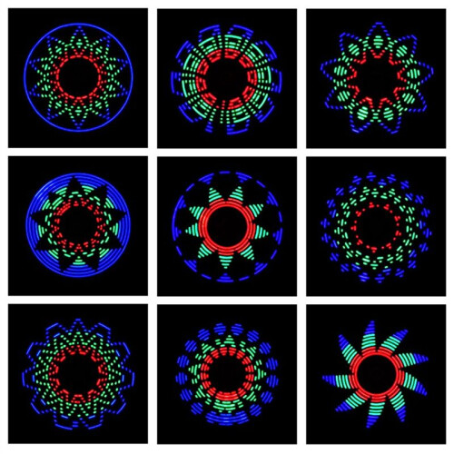 LED Fidget Spinner Luminous Display Three Lobe Digital Gyro Electronic DIY Production Welding Kit 2