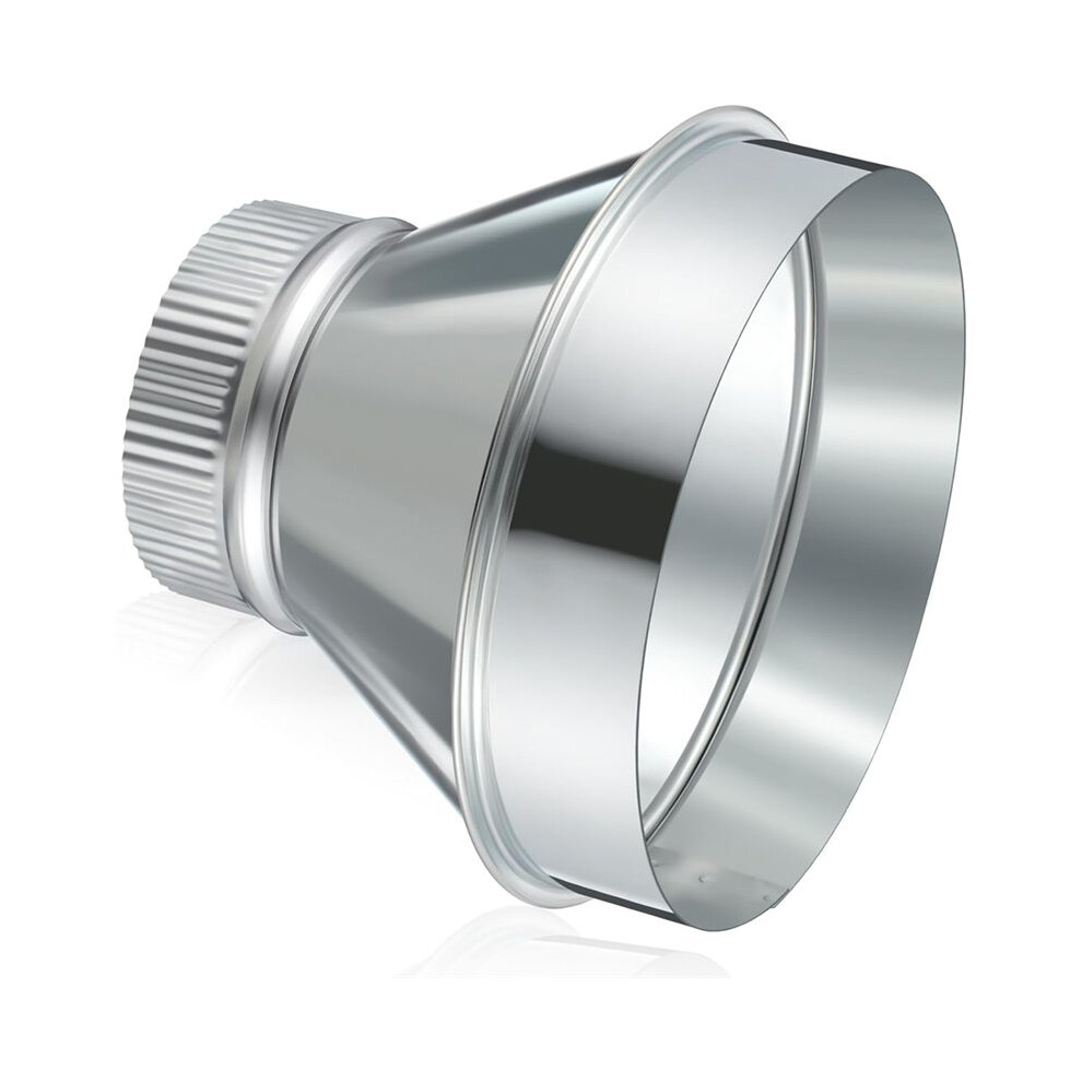 7 Inch To 4 Inch Duct Reducer Increaser Galvanized Steel Air Duct Adapter Round Crimped Pipe For Hvac Ventilation System 4711663737306