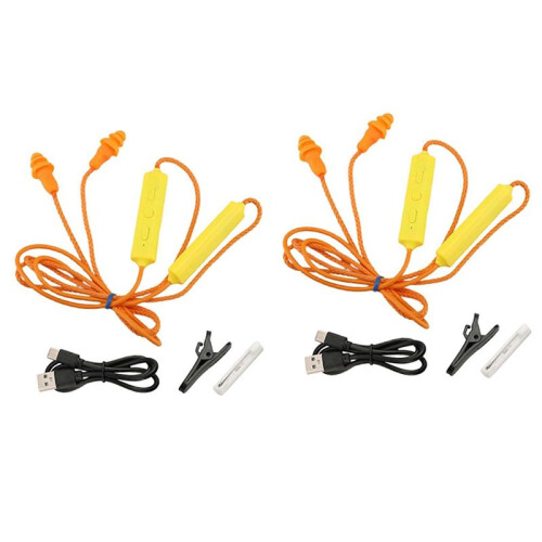 2Set Ear Plugs  Headset for Work, Hearing Protection, Suitable for Construction Site and Noisy Environments