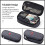 Solid Pencil Case High Capacity Stationery Pen Holder Bag School Student Glue Ruler Eraser Box Gift Organizer Black 5