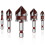 5PCS Countersink Drill Bit Set, 82 Degree HSS Counter Sink Drill Bit for Wood, Metal, Plastic Countersink Bit Set 7