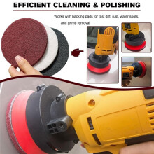 15 PCS 5 Inch Hoop and Loop Multipurpose Scrubber Scouring Pads - Flocking Scuff Pads, Conditioning Discs Polishing Pads