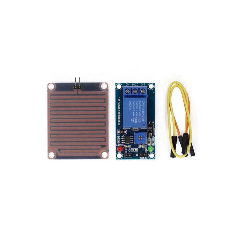 Rain Sensor Relay 12V Raindrops Controller Module Weather Monitoring Plant Leaf Humidity Sensor Adjustable Sensitivity 6031977041578