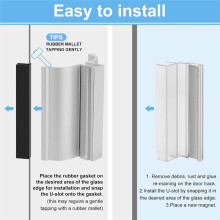 Shower Door Magnet 3Inch Chrome Frameless Shower Door Handle