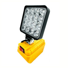 For 18V Li-Ion Battery Cordless LED Work Light 4 Inch Flashlight Portable Emergency Flood Lamp Camping Lamp