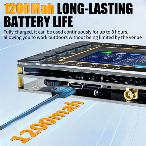 Digital Handheld Oscilloscope,Sampling Rate:3MS/S,Bandwidth:500kHz,AUTO Measurement,2.8-Inch LCD Screen,Rechargeable 1