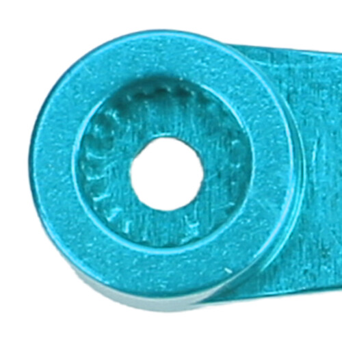 21T Servoarm Aluminium blau CNC