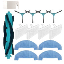 For Mova E10, E20 Trouver E10,E20 Pro Vacuum Cleaner Parts Roller Brush Side Brush Filter Mop Pad