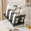 Cup Holder [Double Row] Household with Bracket Foldable Cup Holder Coffee Shop Cup Rack White 5