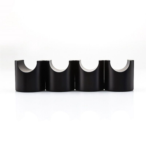 4pcs HIFI Cable Stand Booster Holder Support Frame Anti-Shock Foot Multi-Function Speaker Cable Trailing Pad Black 2