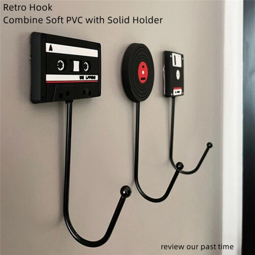 Retro Door Hook Nail-Free Auxiliary Storage Hook Office Compartment Bathroom Kitchen Door Back Hook 1