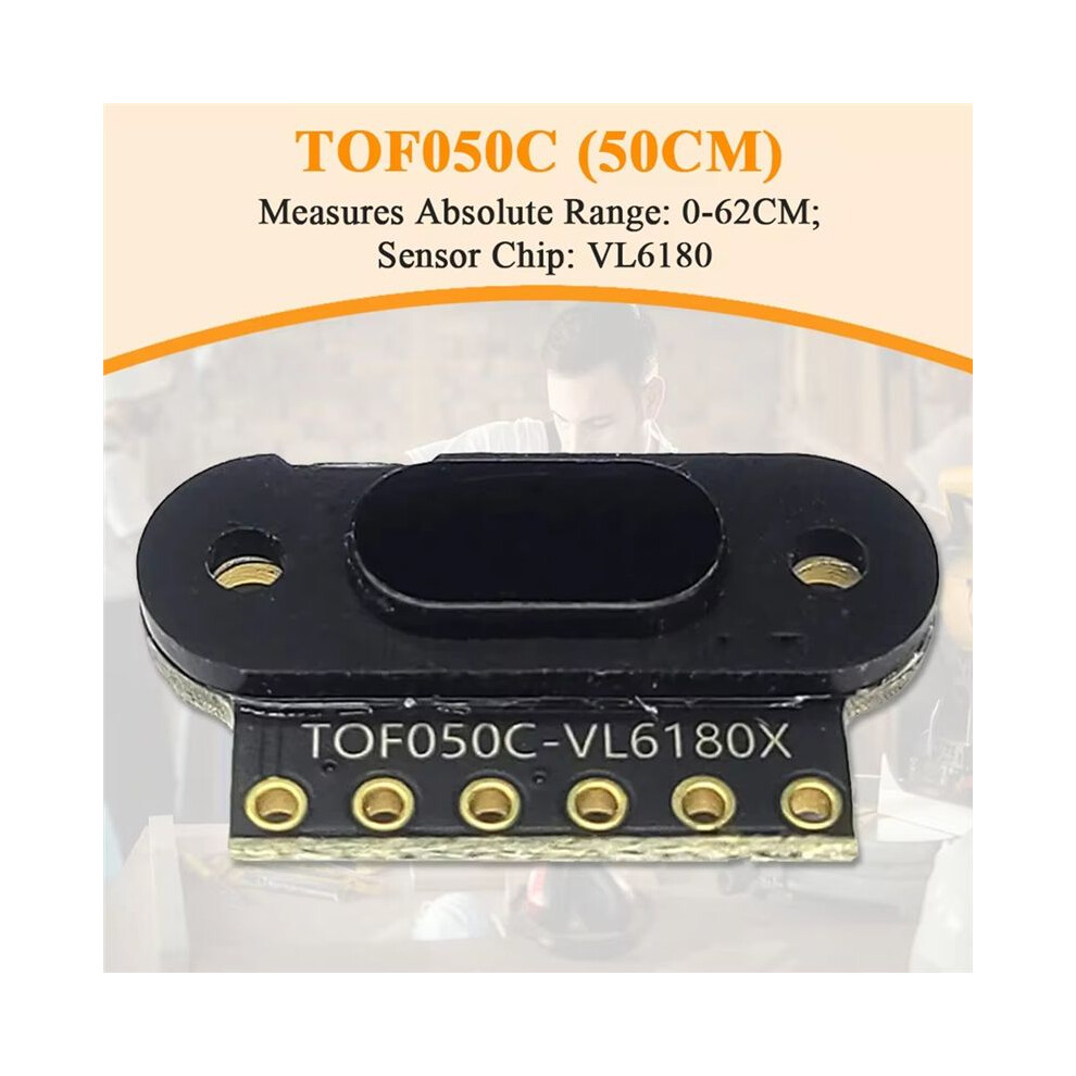 Laser Ranging Sensor Module For Stm32 Measure Flight Distance 50Cm I2c Output Tof050c Black 4713990996470
