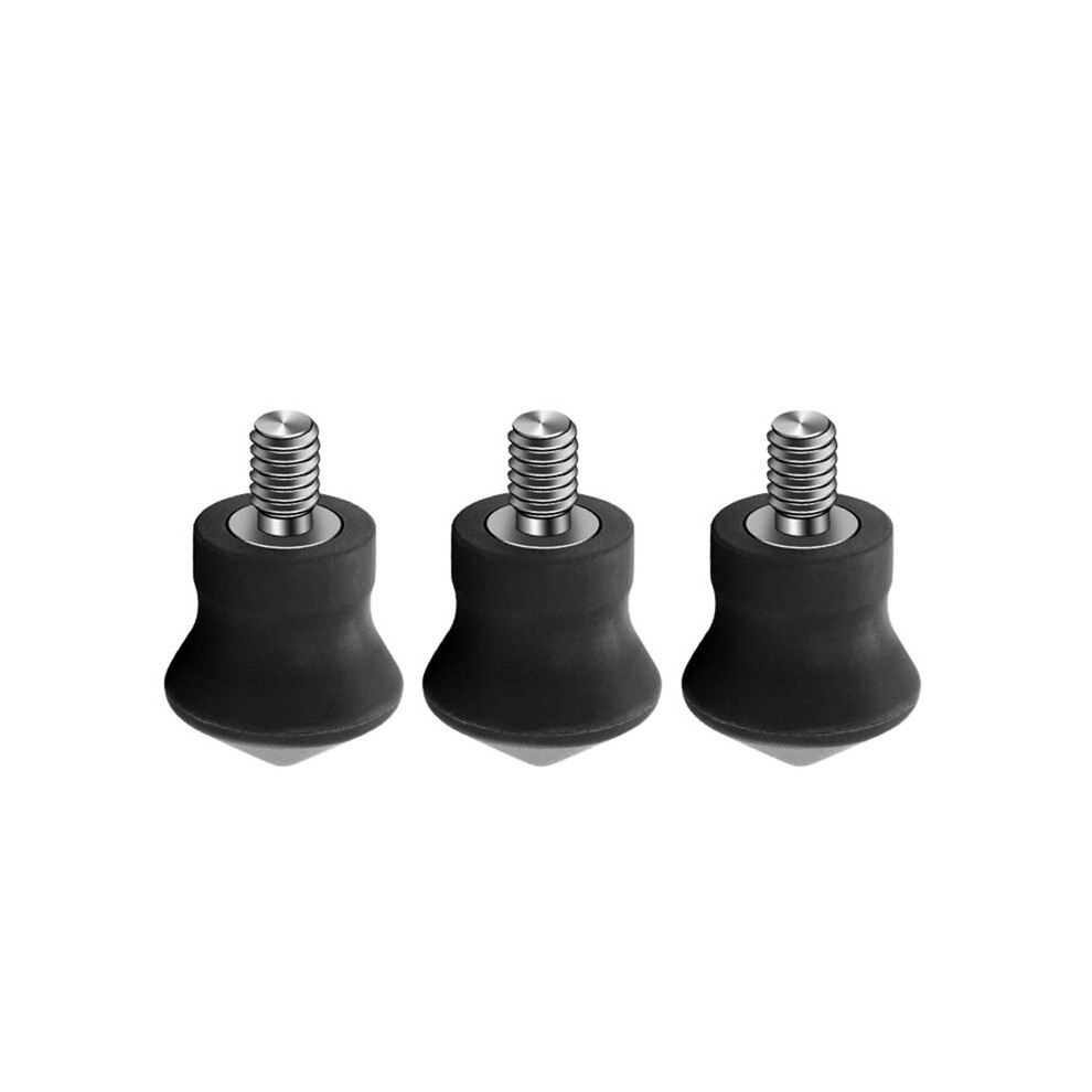 3Pcs Universal Tripod Foot Spikes Set 1/4 Inch Thread Stainless Steel Tripod Monopod Legs Feet Replacement Parts 4713157317124
