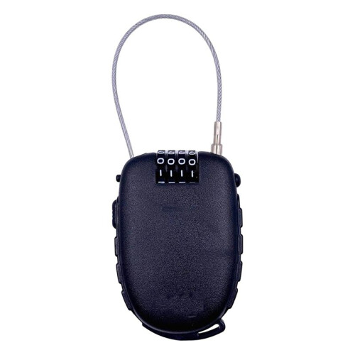 Cable Combination Padlock, Ski Lock, Stroller Lock, Cable Lock, 90cm / 2.4mm (Diameter) Steel Retractable Cable 2