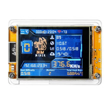 NMMiner NerdMiner V2 Hashrate 377KH/S ESP32 2.8 Inch Display Crypto Solo Lottery Miner BTC Lottery ESP32-2432S028R