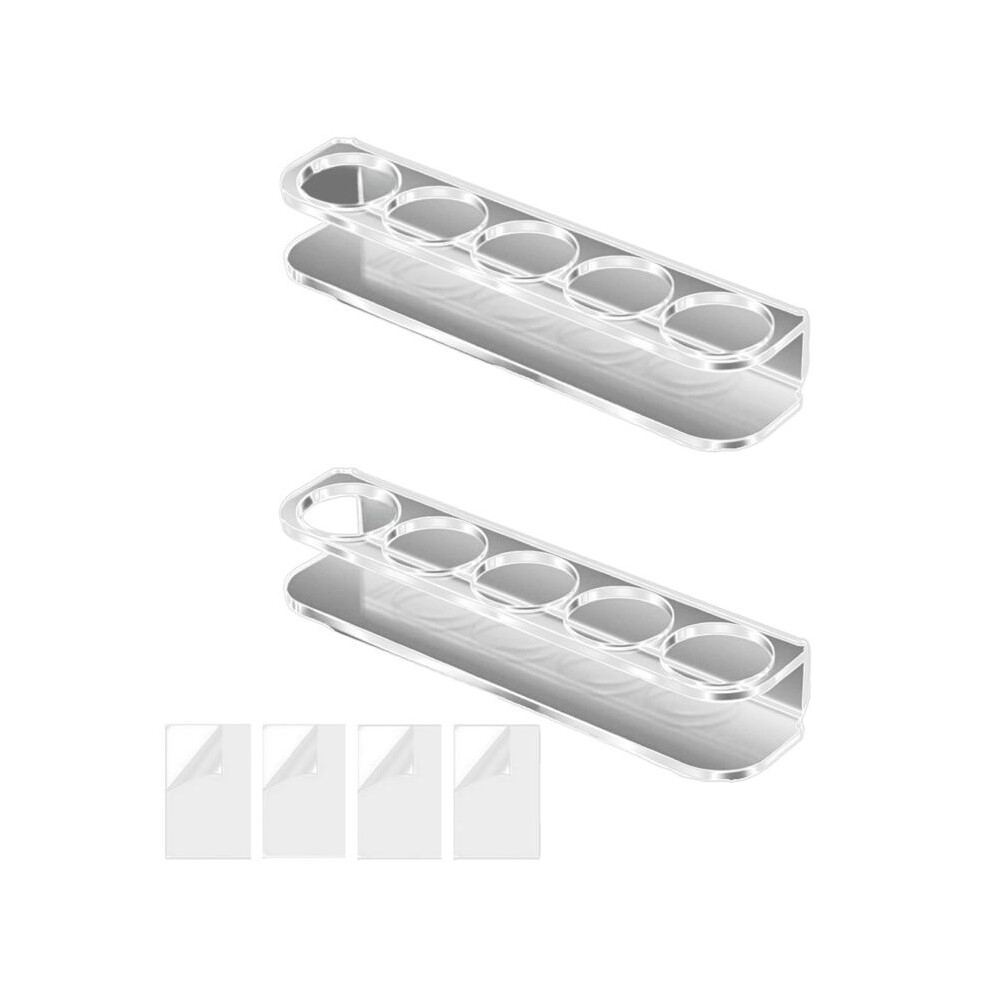 Acrylic Insulin Vial Holder for Refrigerator - Wall-Mounted Storage Compatible with U-100 Vials, 24mm Diameter