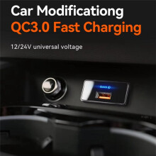 30W Car Charger Fast Charging Type C PD Outlet Adapter Car Charger Power Socket for Marine Boat ATV Camping Truck PD
