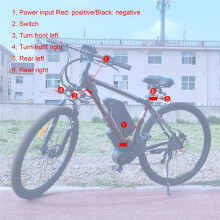 Elektryczny Rower Ebike Kierunkowskaz V04 12V Wodoodporny Kabel LED Migający V04-12V