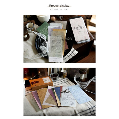 Material Book, Retro Notebook Decoration Collage Material, Diary, DIY Production, Handicrafts Grey 2