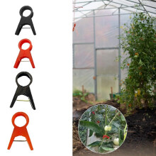 Plant Clips Adjusting Reusable Garden Plant Supports Clips for Supporting Stems of Flower Vine Vegetables Climbing Black