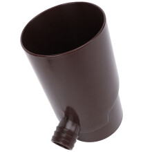 Desviador de bajante para sistema de aguas pluviales de 10 cm color marrón