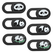 6pcs Cute Panda Webcam Cover Slide for Laptop Privacy Protection Camera Cover for Computer
