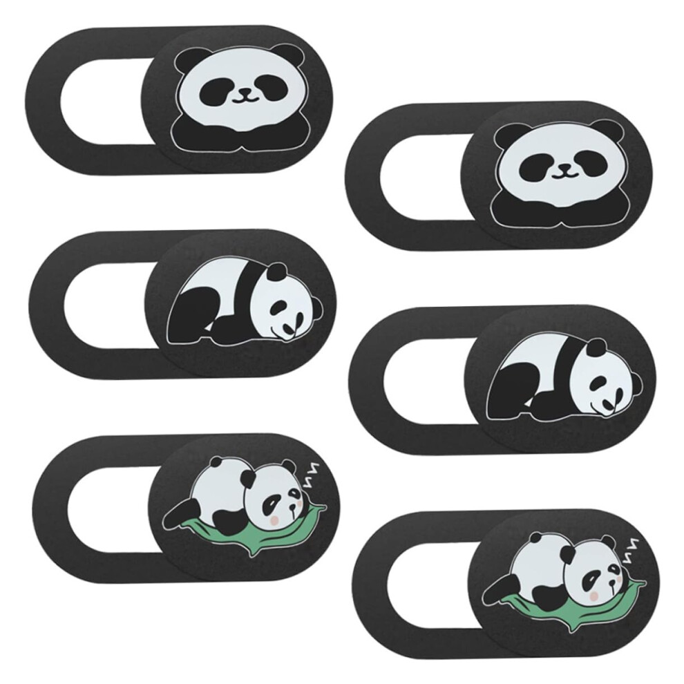 6Pcs Cute Panda Webcam Cover Slide For Laptop Privacy Protection Camera Cover For Computer 9771547184157
