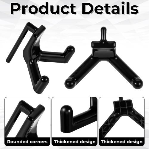10 Pcs Plastic Shed Hooks for Garden Tools, ABS VShaped Tool Hanger for Space Saving Organization 1
