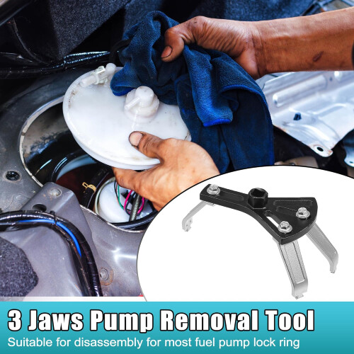 Universal Adjustable Fuel Pump Removal Tool with ThreeClaw Grip for Lock Ring 5.5' to 7.6' 1