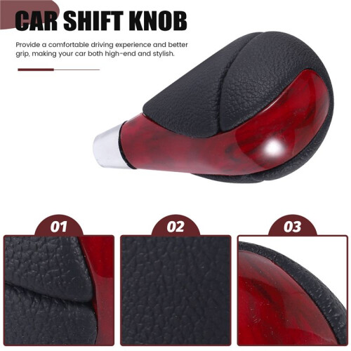 Red Leather Automatic Transmission Gear Shift Knob for  ES IS RX GS Gear  High Quality 2