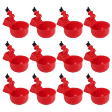 12 STÜCKE Huhn BewäSserung Becher Automatische FüLlung TräNke GeflüGel Trinken Schale Gewinde BewäSserung ZufüHrung Tasse für Huhn