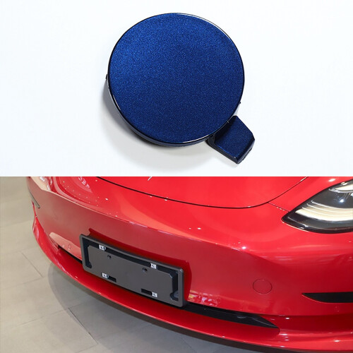 Car  Front Bumper Tow Hook Cap Cover Fit for  Model 3 2017-2021 ABS 1Pcs 1