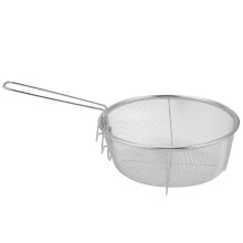 1 StüCk Rostfreier Stahl Frittier KöRbe HeißEr ÖL Frittier Korb mit Einem Griff Mesh Nudel KnöDel Lebensmittel Sieb