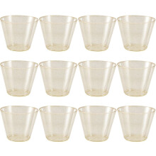 Goldener Plastik Becher Einweg Wasser Becher Goldenes Pulver 90OZ Saft Becher Dessert Becher Mousse Becher Hochzeit Geschirr Dekoration