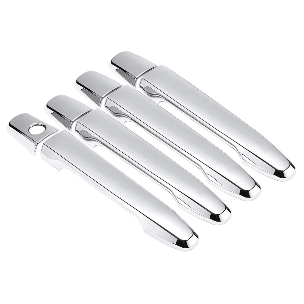 Abs Chrome Side Door Handle Cover Trim 8Pcs For Outlander Lancer Sedan Evo Sport Rvr Asx 2008-2014 4712575440124
