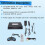 TV PortáTil de 7,8 Polegadas para Casa Carro Leitor de DVD HD VCD CD MP3 HD EVD Player com TV / FM / USB / FunçãO de Jogo - Plugue UE 4