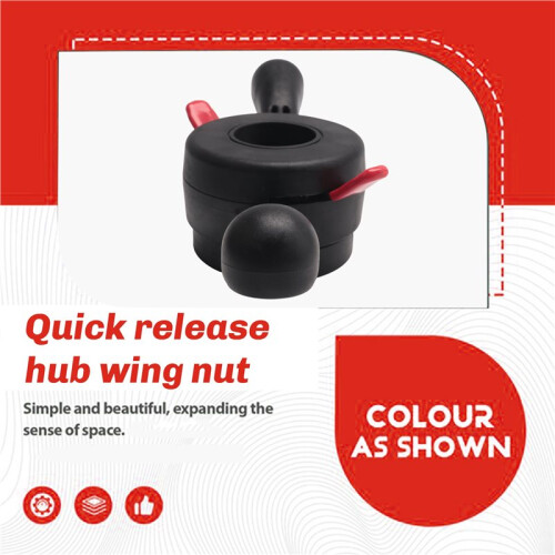 40mmx3mm Wheel Balancer Quick Release Wing Nut with Pressure Cup Shaft Nut 2