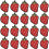 Strawberry Embroidered Sew Iron  Patch for Clothes/Hat/Jackets/T-Shirt/Jeans/Backpacks (20Pcs) 1