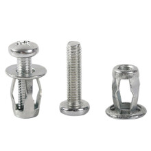 20 Pcs M6x25 Jack Nuts Car Metal Screw Petal Nuts with Screw for Hollow Wall Iron Skin