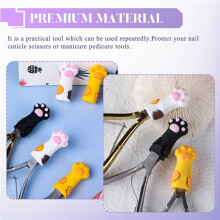 3Pcs Cute Nipper Cover SchutzhüLle für Nagelhautscherenabdeckung ManiküRe PediküRe Werkzeuge Dead Skin Pinzette Cap