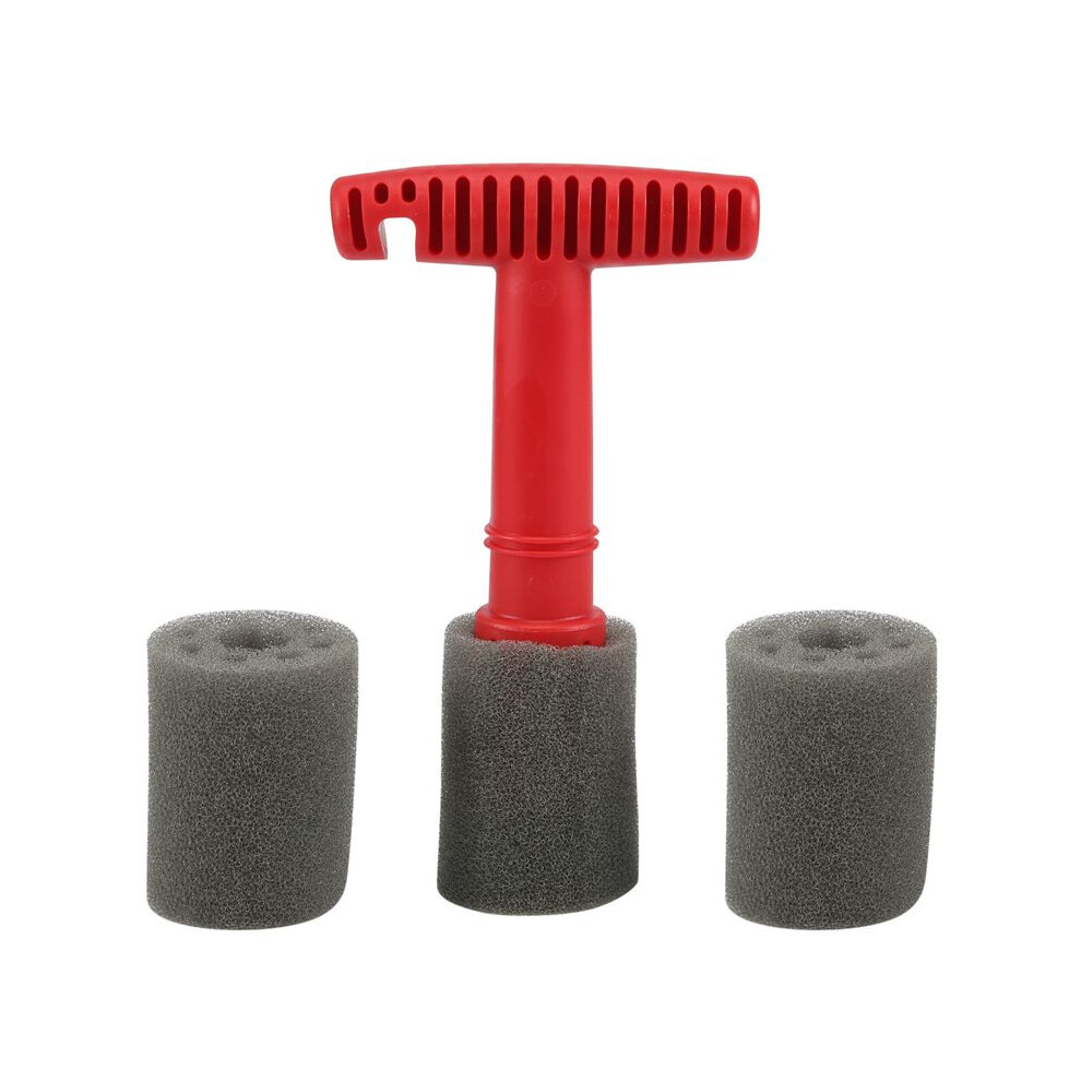 Car Wash Embedded Tire Screw Brush Lug Nut Wheel Cleaning Tools With 3 Extra Sponges 6033116370464