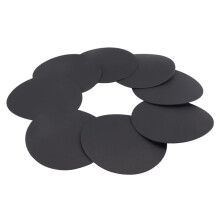 8 StüCk 15Cm Schwarz Mandala  Papier Runder Karton zum Malen DIY Kartons für KüNstler Maler