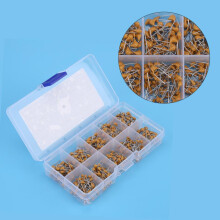 500 Piezas 10 Valores 10PF-680PF Kit Surtido de Condensadores CeráMicos MonolíTicos