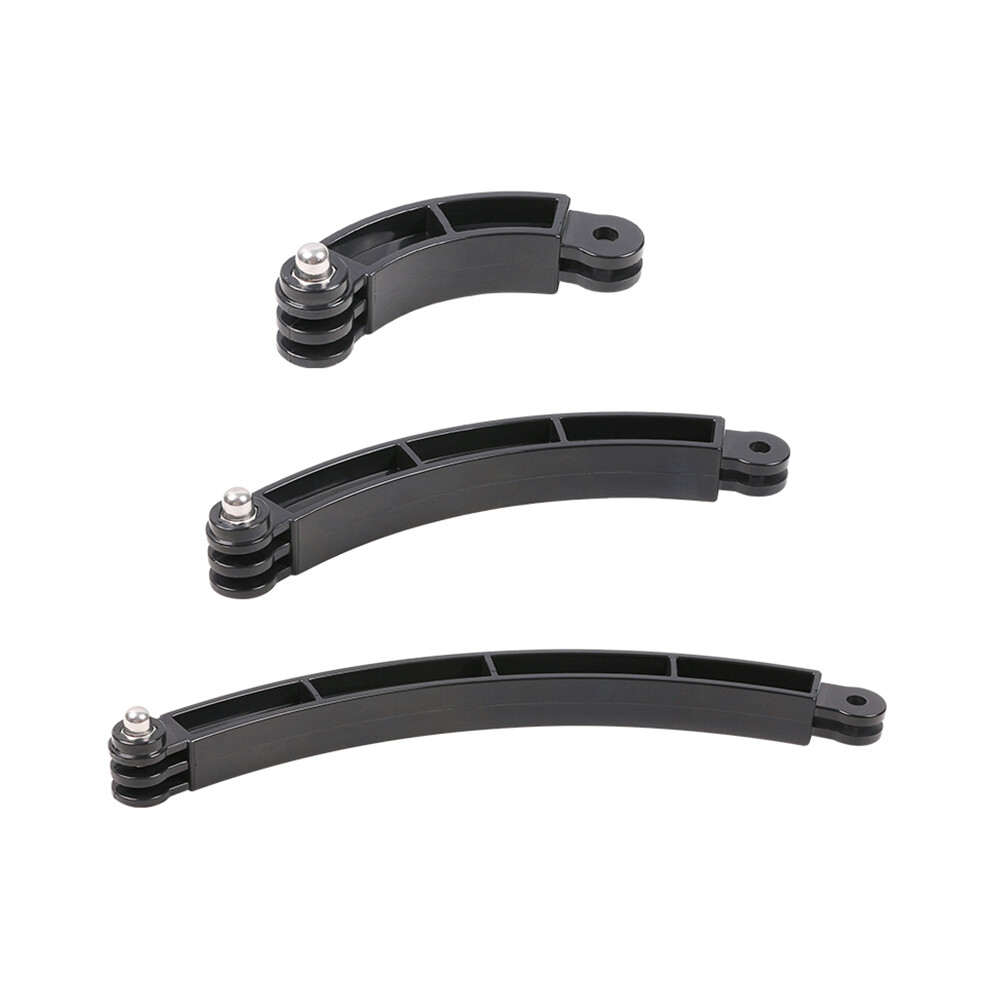 3 Way Mount Helmet Arm Extension Curved Pole Selfie Stick For 9 8 7 6 5 Sjcam 4K Without Screw 6033640706159