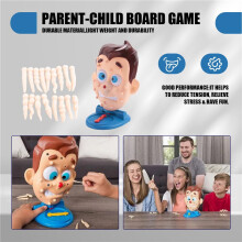 Brinquedos de Novidade Simulam Formato de Rosto Espremer Acne Brinquedo Estourando Espinhas Jogo de Tabuleiro Pai-Filho Jogos de Festa EngraçAdos em