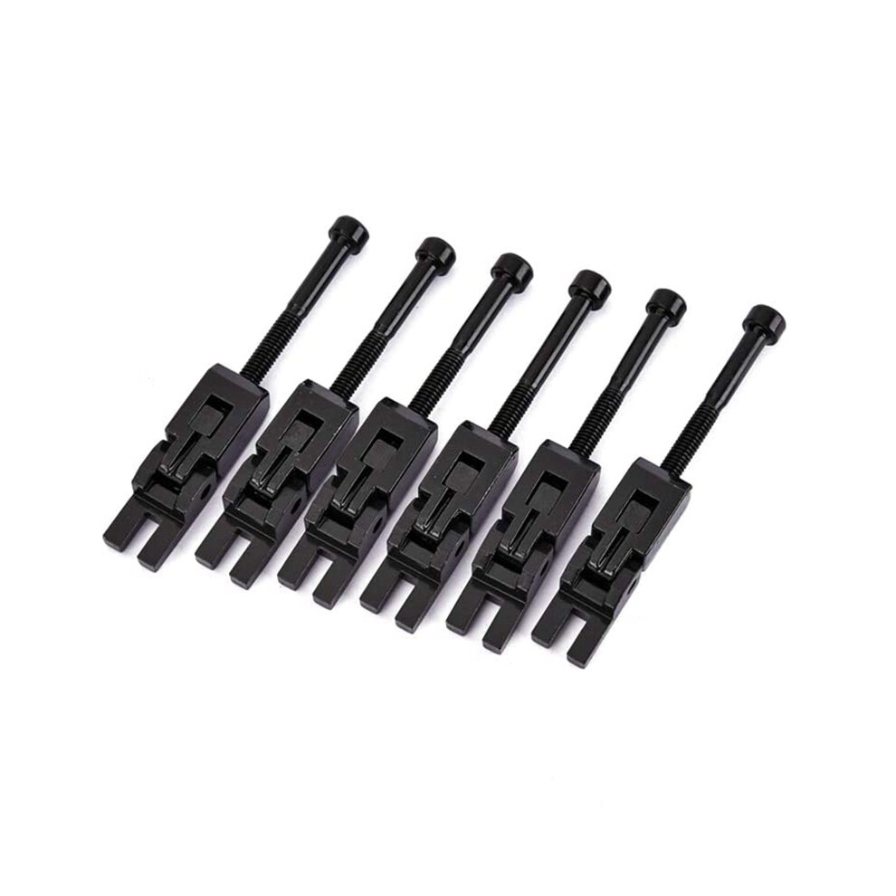 Set Of 6 Double Locking System Locked Saddles For Floyd-Rose Guitar Tremolo Bridge(Black) 6032538091476