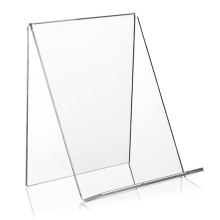 Acrylic Book Stand with Ledge,Transparent Acrylic Display Easel, Clear Tablet Holder for Books,Notebooks,Artworks