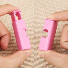 Presilhas para Saco de Pão Squeeze, Cintas para Saco, Prendedores para Saco de Bagel, Pega Deslizante Fácil de Apertar e Travar, Cores Sortidas,