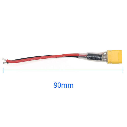 XT30 Plug Connector Power Cord with Capacitor RC Battery Cable Silicone for Sailfly-X RC FPV Drone Models 1